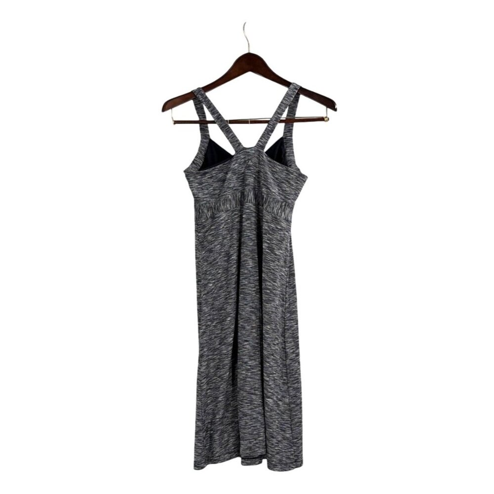 PrAna Womens Small Dress Heathered Gray Strappy Back Built-In Bra Activewear - Picture 2 of 8